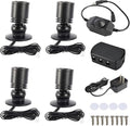 YaeCCC Dimmable LED Mini Spotlight Jewelry Showcase Display Lights Black Shell by YaeCCC