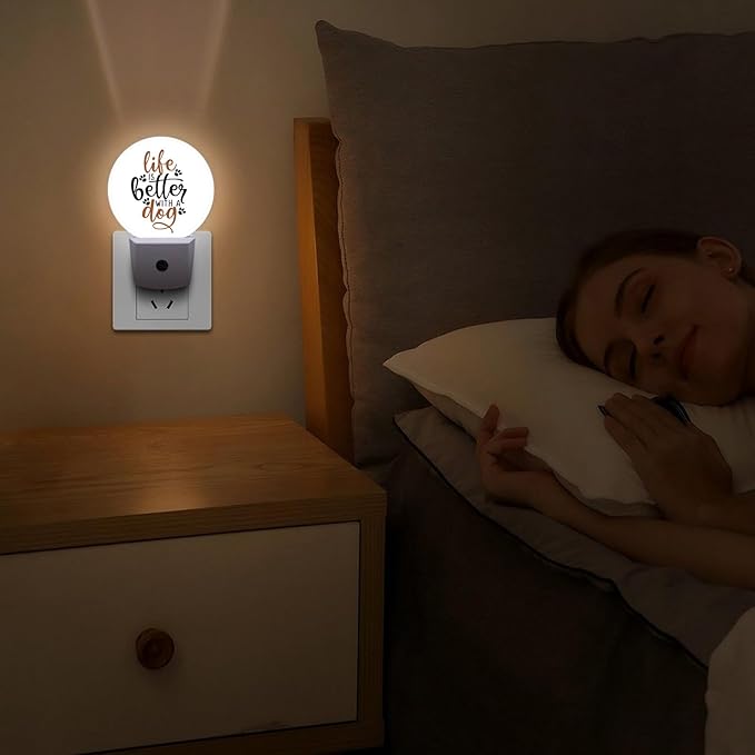 Round LED Night Light, Life is Better - Image 6
