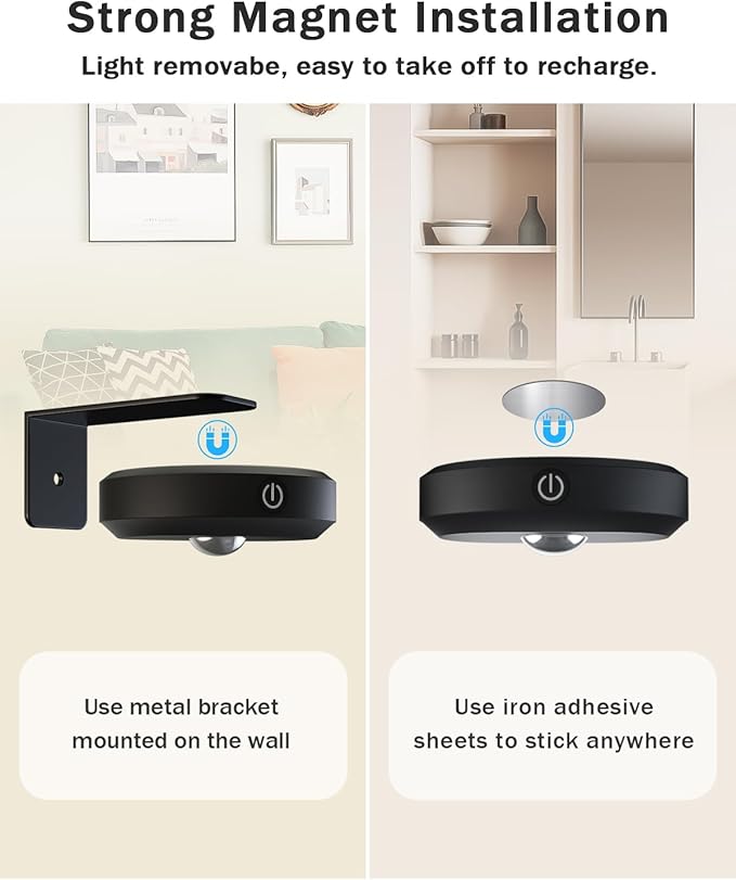 WILLED Picture Lights for Wall, 1200mAh Rechargeable Battery Operated Picture - Image 6