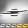 PRESDE 24 Inch LED Bathroom Vanity Light Bar, Modern Black Wall Lighting by HOME