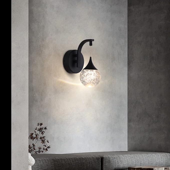 Sedelan Modern Indoor Wall Lamp, Bubble Crystal Wall Sconces, 5W LED Dimmable - Image 3