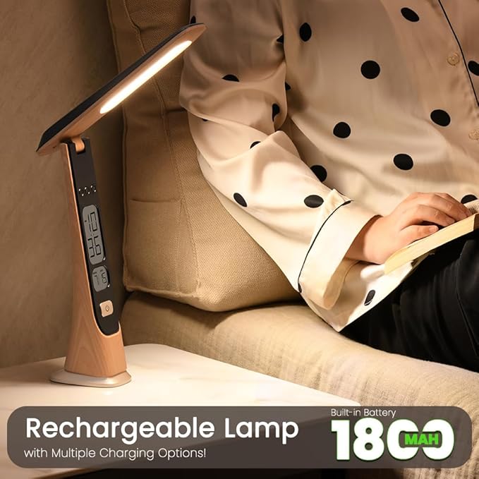 WILIT Rechargeable Lamps Cordless Table Lamp, Foldable Portable Desk Lamp - Image 3