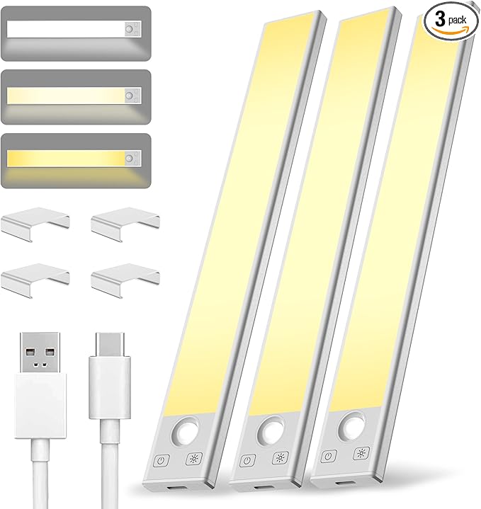 Under Cabinet Lighting 12 inch Rechargeable Battery Operated Motion Sensor by Unknown