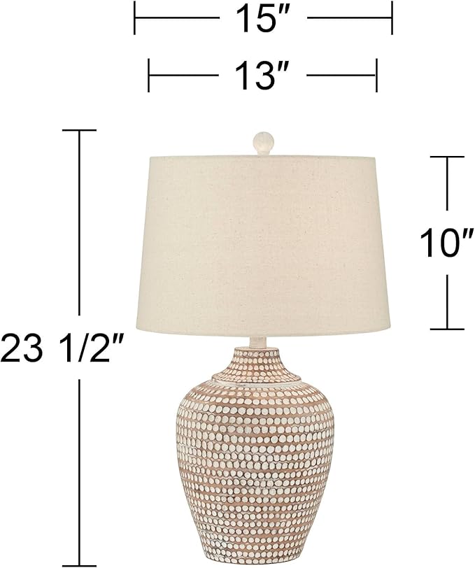 Regency Hill Alese 23 1/2" High Textured Dot Jug Small Farmhouse Rustic Coastal - Image 5