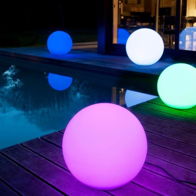 Mr.Go 20-inch Rechargeable LED Ball Light, Waterproof Outdoor Globe Lights - Image 3