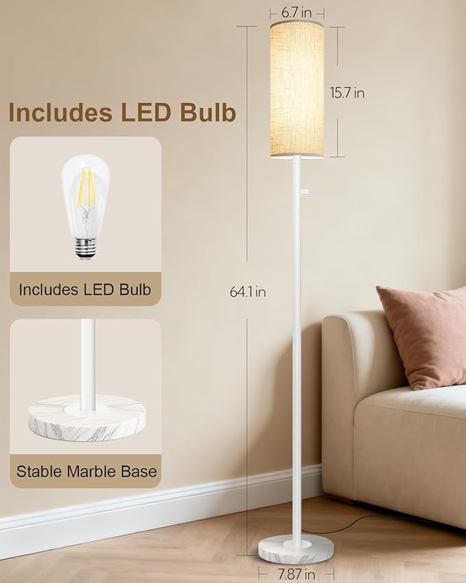 Floor Lamp for Living Room, Dimmable Floor Lamp - Image 2
