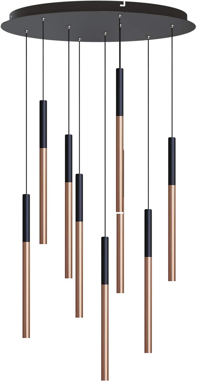ALTAIR 9 Mini Pendant Lighting Black-Copper by CONTECDEVELOPMENT