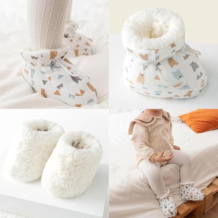 Warm Fur Baby Boots, 2024 New Warm Cozy Fleece Baby Booties, Winter Snow - Image 5
