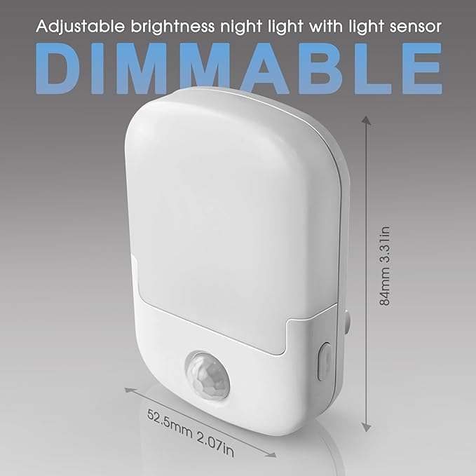 Briignite Blue Motion Sensor Dusk to Dawn Dimmable Led Night Light 2Pack - Image 7