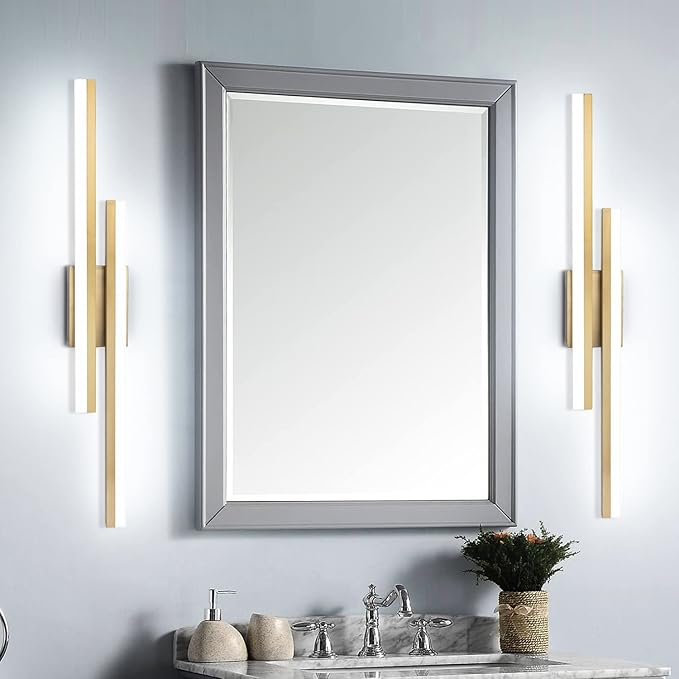 PRESDE 32" LED Vanity Light Bar, Modern Brushed Gold Bathroom Light Fixtures - Image 3