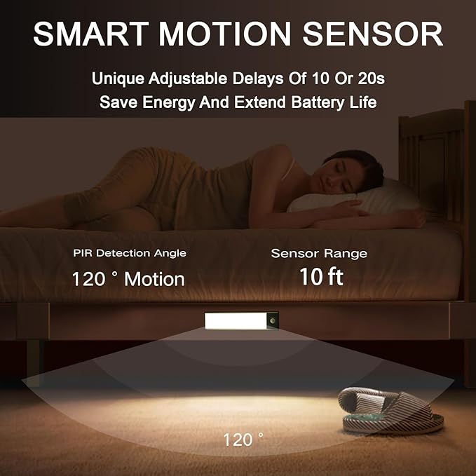 Under Cabinet Lighting, 2500mAh Motion Sensor Light Indoor, 160lm - Image 9