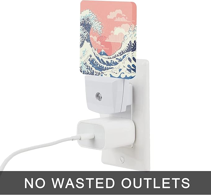 Waves Night Light, Great Waves Plug into Wall Night Lights 0.5W Sleep Friendly - Image 4