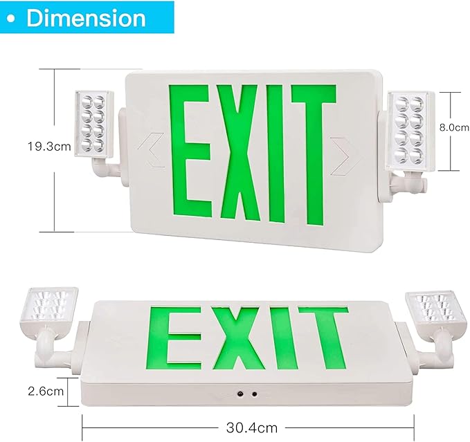 Spectsun 12 Packs Exit Signs - Image 4