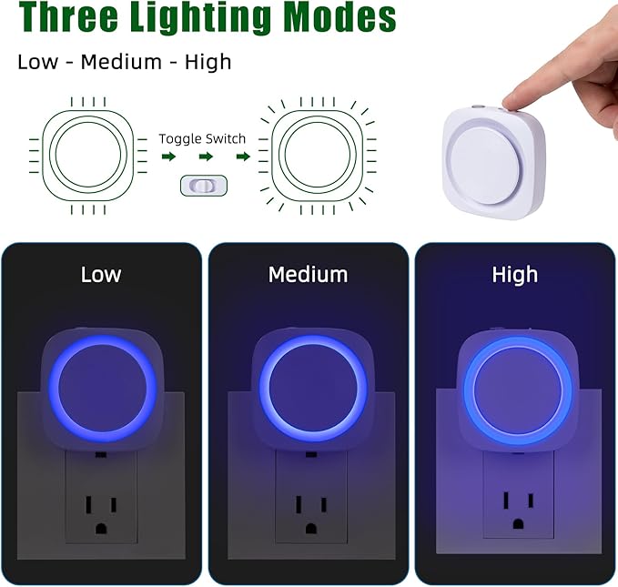 LED Night Lights Plug into Wall, Indirect Soft Dimmable Night Light - Image 2
