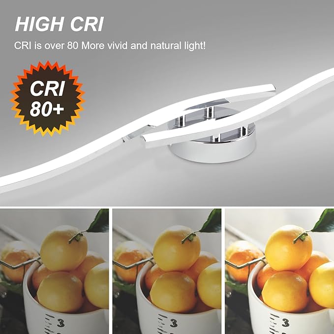 39.37Inch Linear Ceiling Light 6000K Chrome Modern Ceiling Light Fixture 28W - Image 8
