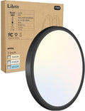 libtit Black Flush Mount Ceiling Light, 15W 1500Lm Thin Flat LED Lighting by Libtit