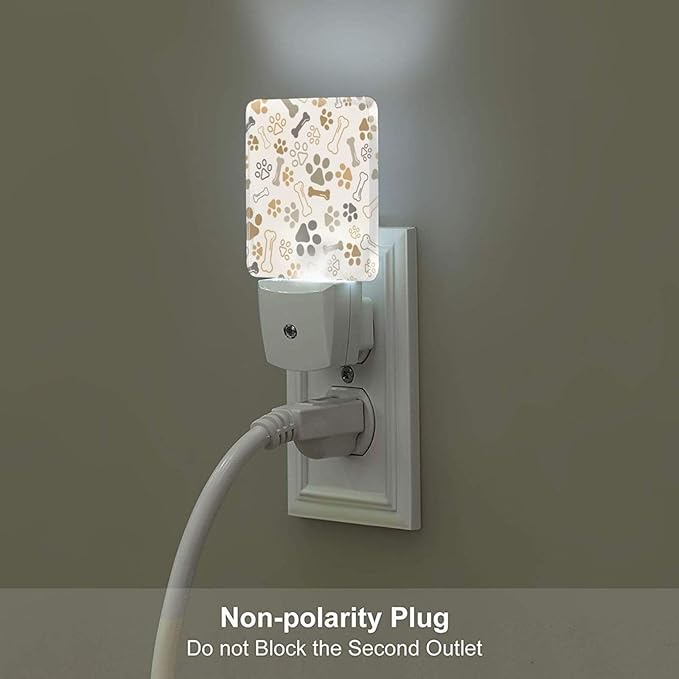 Dog Paw Night Light, Plug-in Nightlights Auto Sensor Night Lamp Dusk to Dawn - Image 5