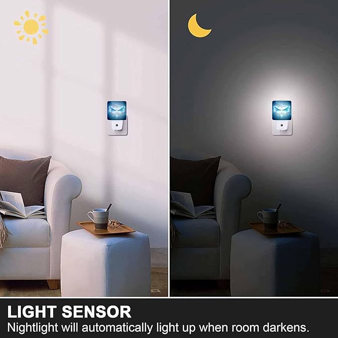 LED Night Light, Shiny Abstract Dragonfly LED Night Light Plug into Wall - Image 5