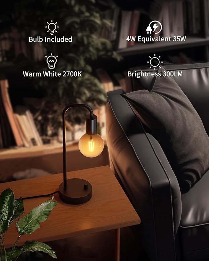 ONEWISH Industrial Table Lamp - Image 4