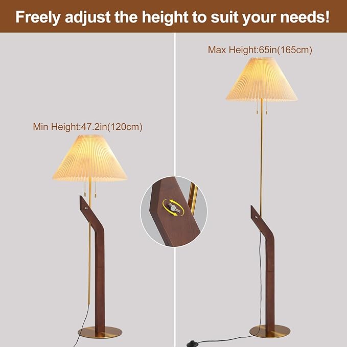 Wood Floor Lamp, Mid Century Modern Floor Lamp, Floor Lamps - Image 7