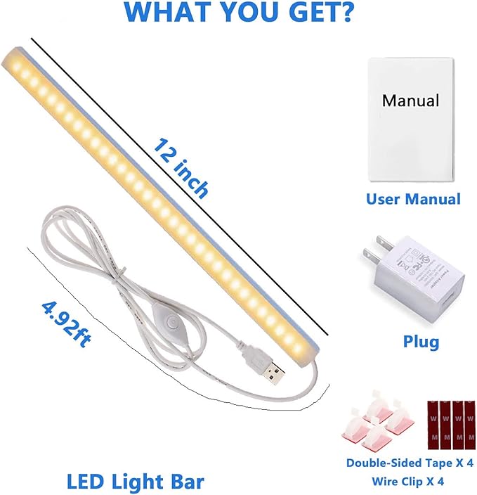 JUSJUBR 12-Inch Slim LED Under Cabinet Light - Image 7