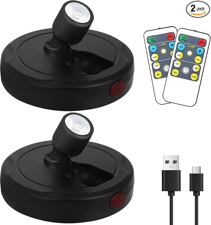 Cordless Spotlight Battery Powered, Indoor Plant Spot Light, Rechargeable by KANESIKI