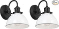 Design House Savannah Rustic Farmhouse Wall Light, Matte Black, 8 in x 9.5 in x by DesignHouse