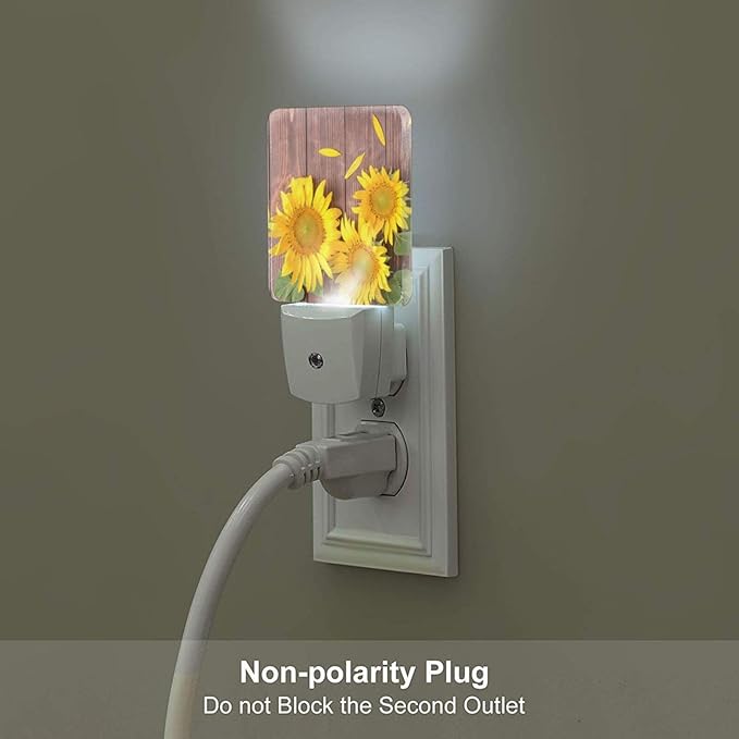 Vintage Wooden Sunflower Night Light, Plug Into Wall - Image 5