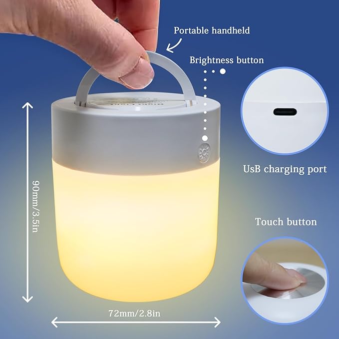 Night Light for Baby Nursery 13 Colors Bedside Touch Sensor Night Lamps for - Image 2