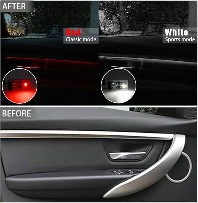 NJSBYL 4PCS LED Door Panel Handle Ambient Circuit Board - Image 4
