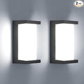 Outdoor Light Fixtures Wall Mount 2 Pack, 3 Colors & Dimmable Exterior Wall by Mountmorris