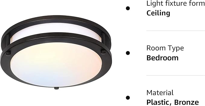 13 inch Flush Mount LED Ceiling Light Fixture, 2700K/3000K/3500K/4000K/5000K - Image 10