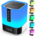 Night Light Bluetooth Speaker, 5 in 1 Touch Control Bedside Lamp Dimmable by Hetyre