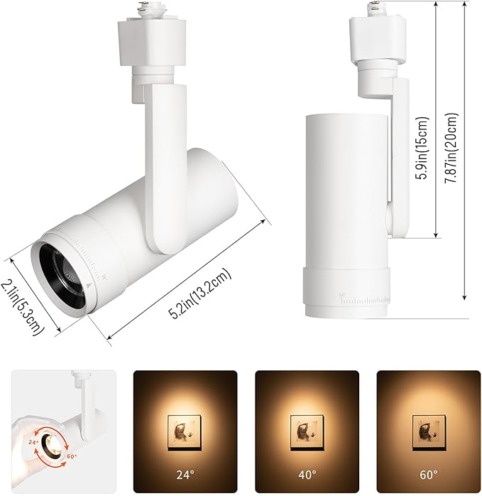 mirrea H Type LED Track Lighting Heads, Track Light Head - Image 3