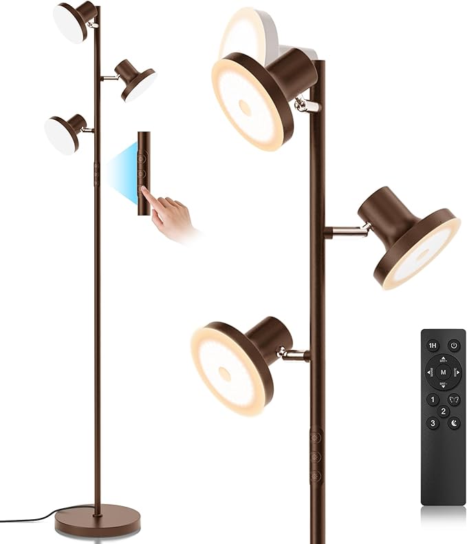 36W LED Tree Floor Lamp, Modern Dimmable Standing Lamp by SIBRILLE