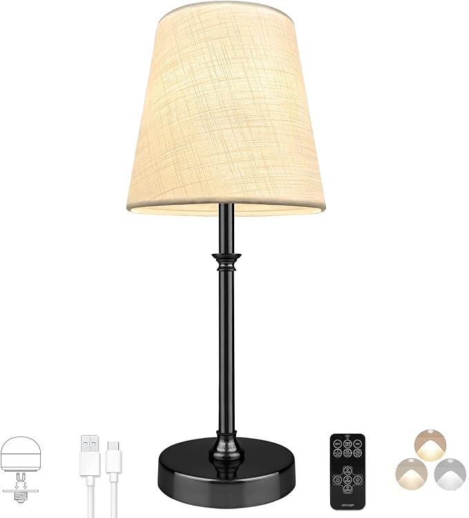 BLUEYE Rechargeable Table Lamps, Remote Control, 2700K-6000K, No Flicker by BluEye