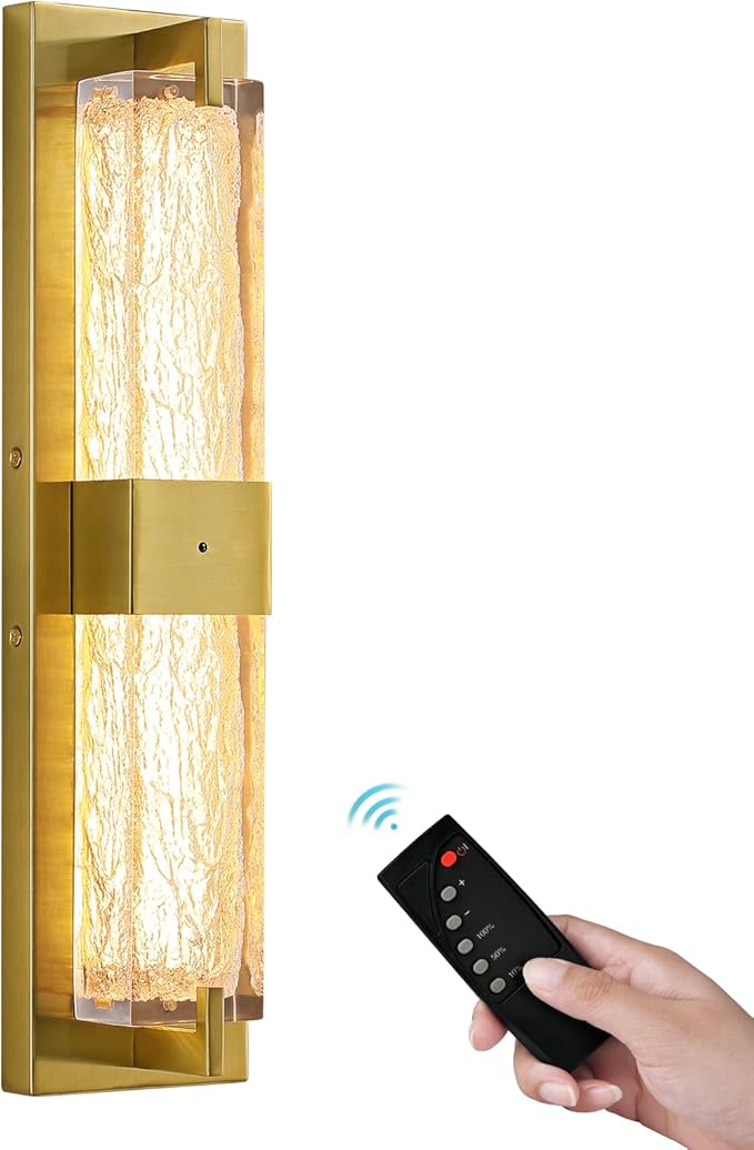 Battery Operated Resin Wall Sconce - Image 8