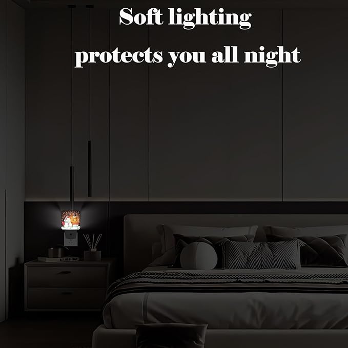 Cute Snowman Night Light, Plug-in Night Lights - Image 7