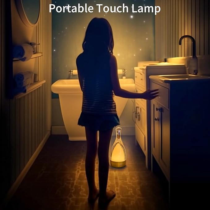 Table Lamp for Bedroom, Small Desk Lamp Dimmable 4 Gears:3000K/4000K/6000K/RGB - Image 4