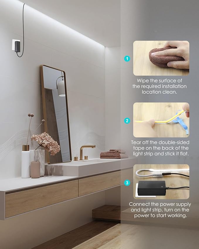 Dimmable COB Led Strip Lights for Bedroom - Image 6