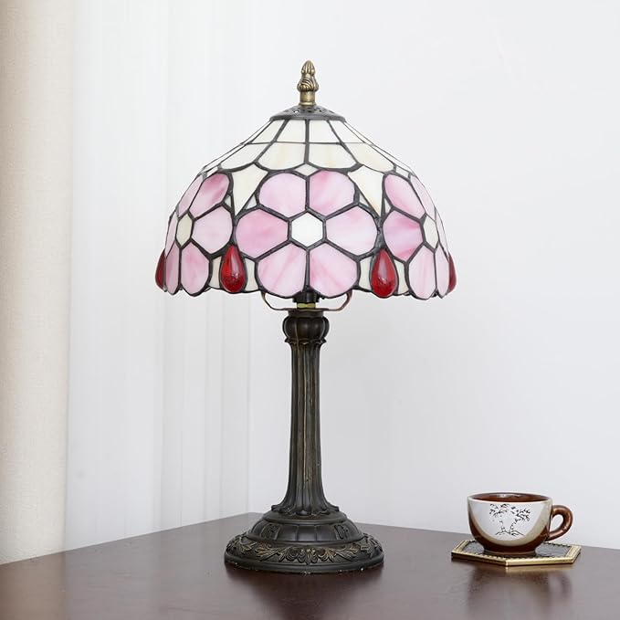 Tiffany Lamp Stained Glass lamp Small Bedside Table Lamps - Image 2