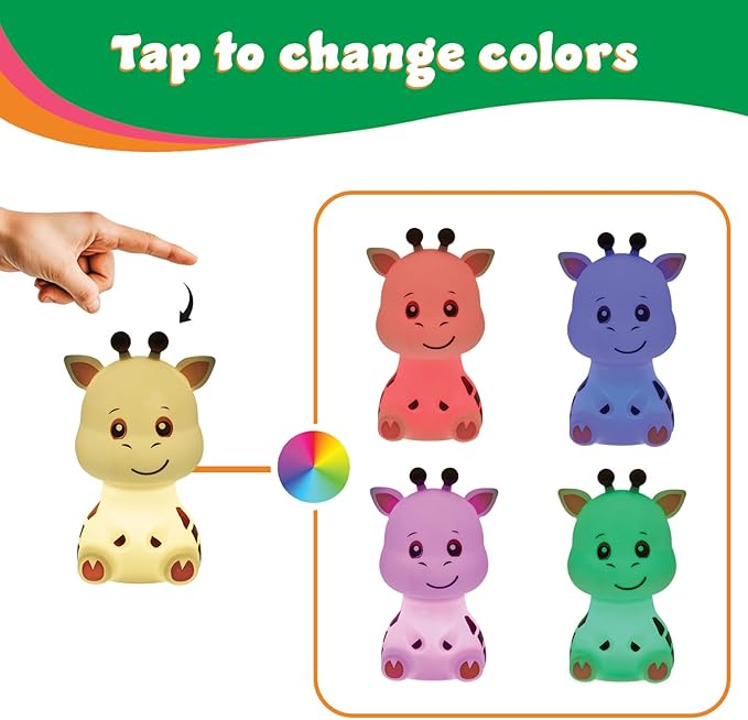 LitezAll Giraffe Squishable Silicone Lantern – Color Changing Night Light - Image 3