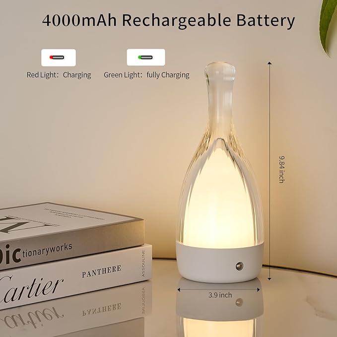 Table Lamp for bedroom with Touch Control, LED Nightstand Lamp Fourth - Image 8
