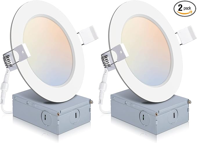2 Pack Recessed Lighting 4 Inch by POWERASIA