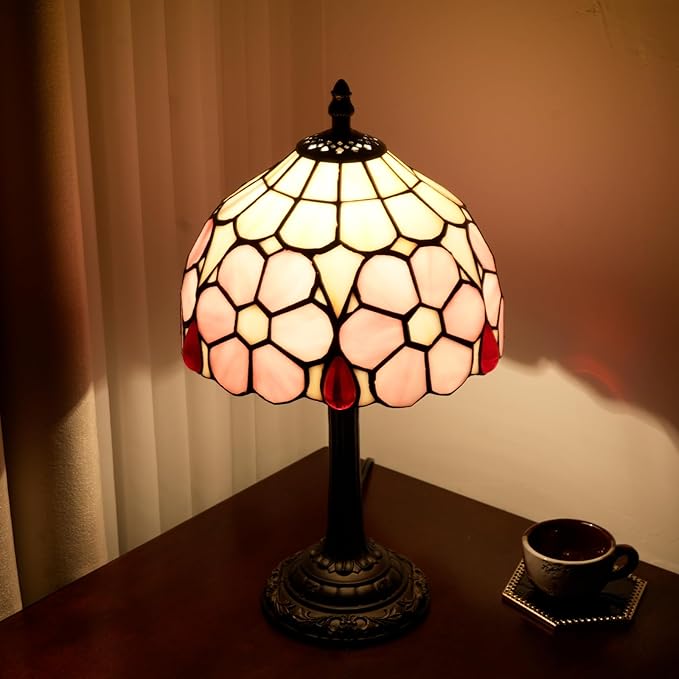 Tiffany Lamp Stained Glass lamp Small Bedside Table Lamps - Image 4