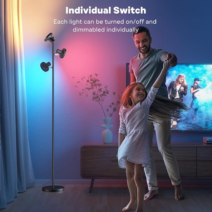 RGB Floor Lamp, 36W Bright LED Standing Lamp - Image 3