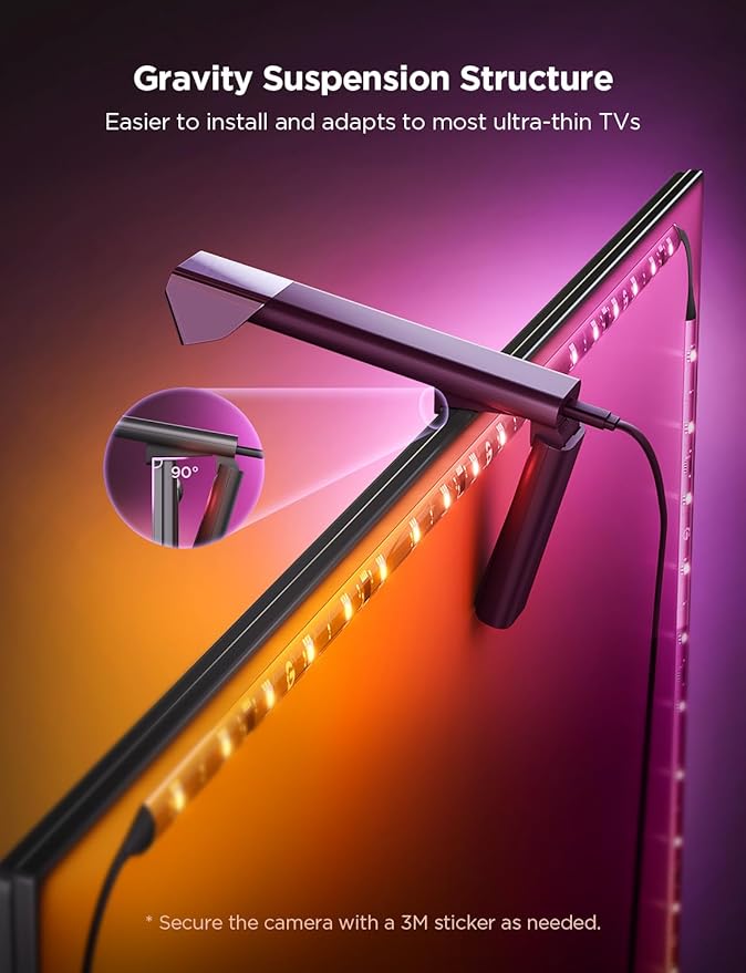 Govee TV Backlight 3 Lite with Fish-Eye Correction Function Sync to 75-85 Inch - Image 4