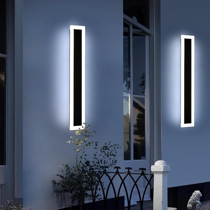 Upgrade Widened 2 Pack 31.4inch Modern Outdoor Wall Sconce, 3 Color - Image 8