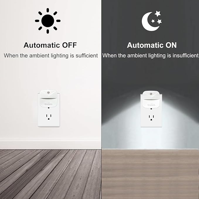Night Light, LED Night Lights Plug into Wall, Dusk to Dawn Sensing Nightlights - Image 2