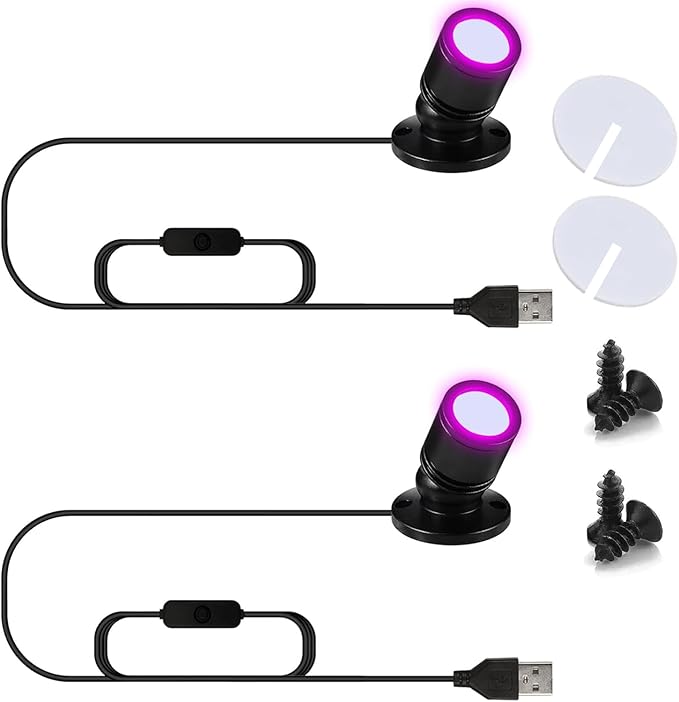 USB Powered Mini Spotlights for Displays 2-Pack – 5V Small LED Spot Lights - Image 8